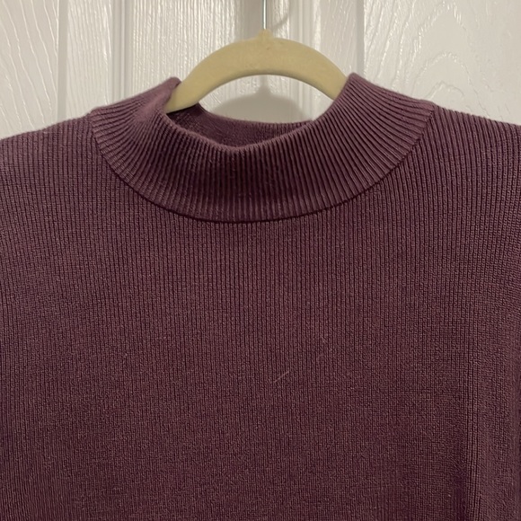 Simons Twik eggplant mock neck sweater - Picture 2 of 4